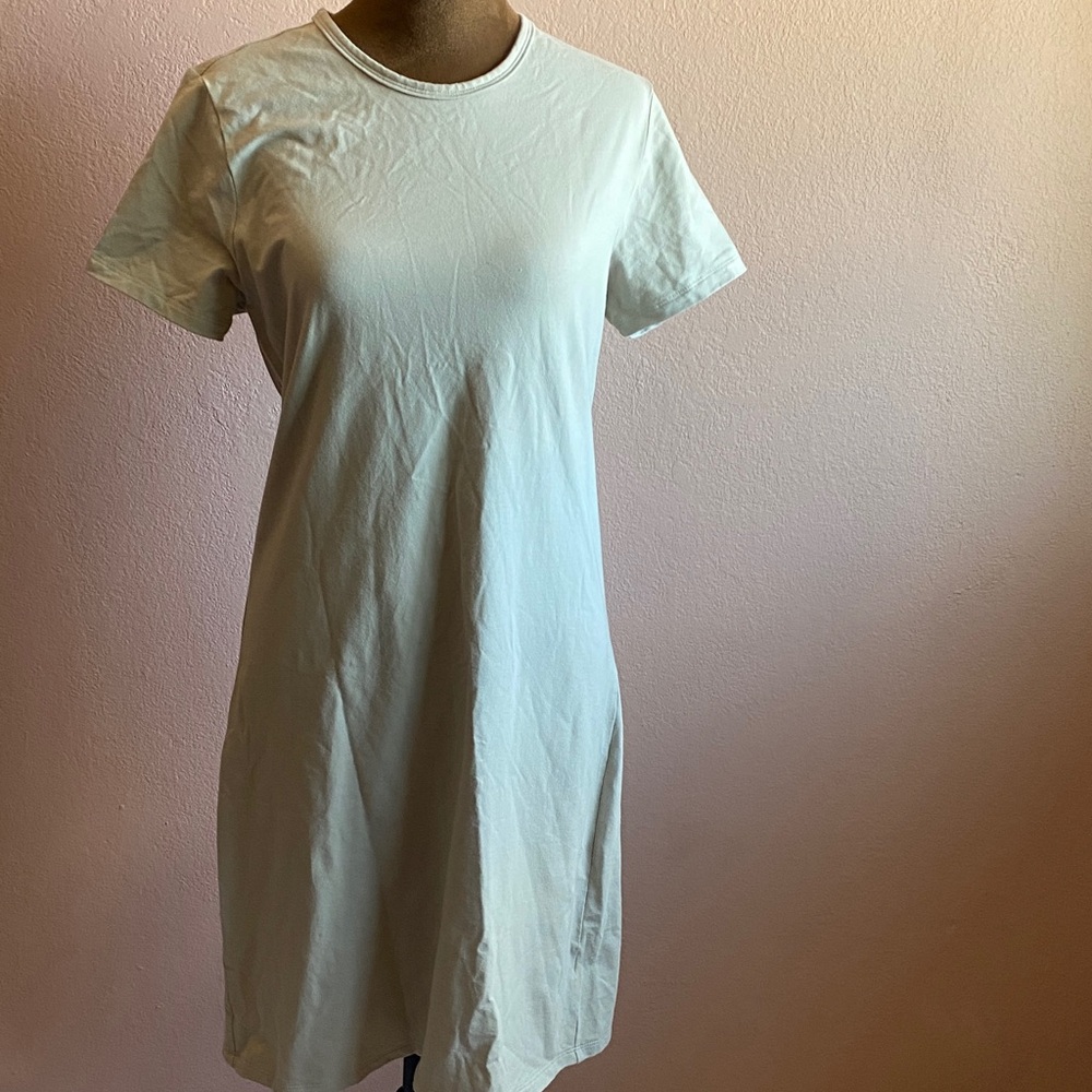 ATHLETA Mint Green Short-Sleeve Tee Dress